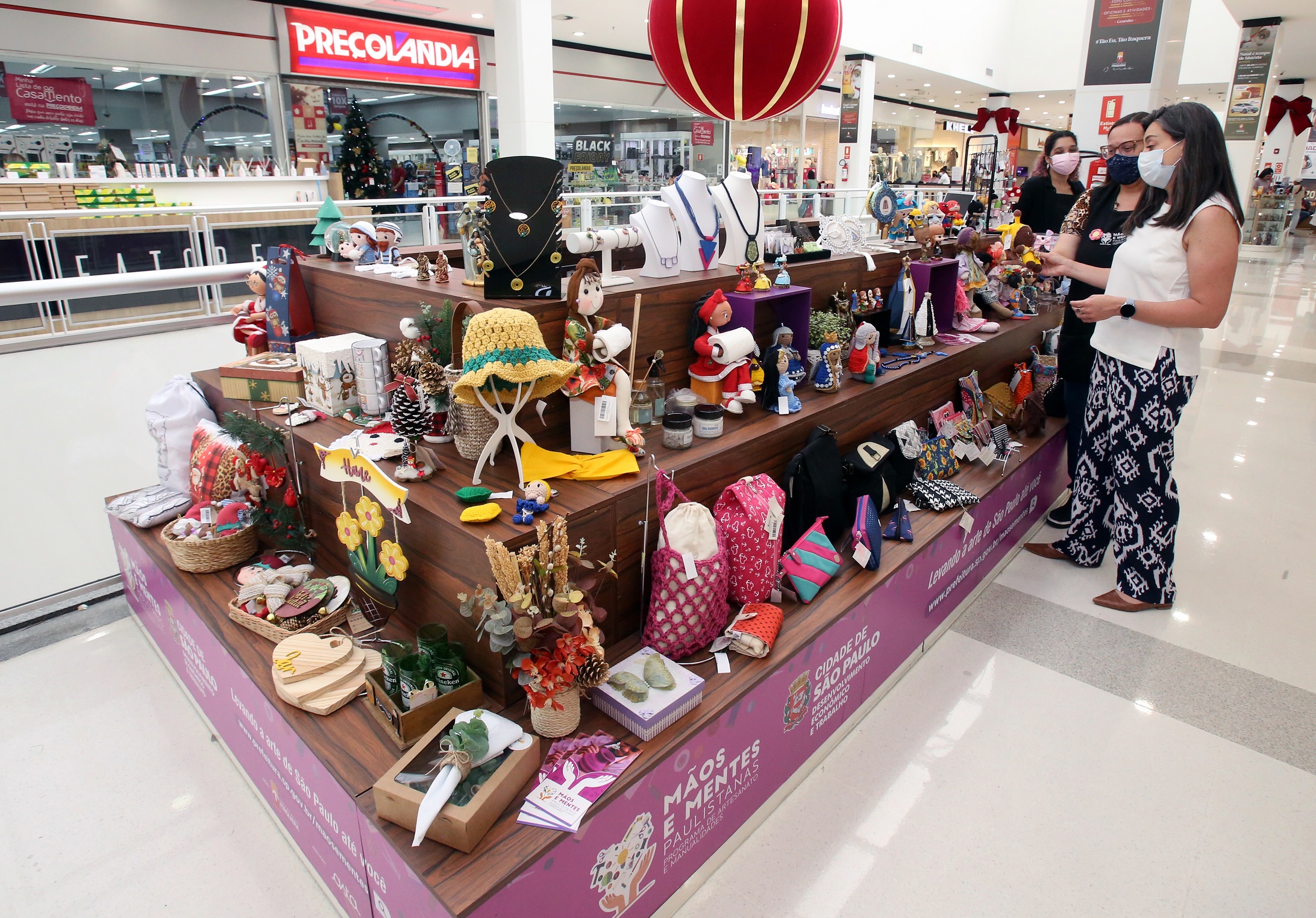 Quiosque do Mãos e Mentes Paulistanas começa a funcionar em shopping da Zona Norte